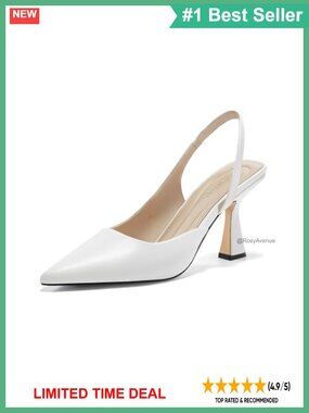 Womens Slingback Stiletto High Heels Pointed Toe D'Orsay Pumps